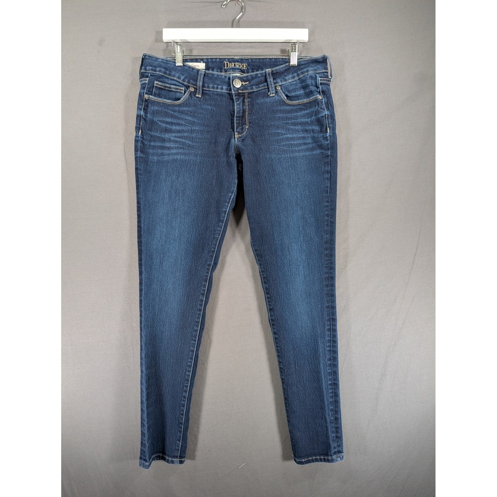 Decree Women Denim Legging Jeans Blue Dark Wash Size 15 RN 93677‎